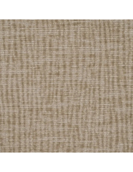 Fauteuil en tissu beige et pieds métal