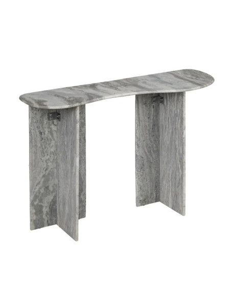 Console design forme vague en marbre
