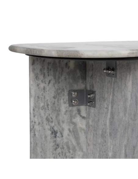 Console design forme vague en marbre