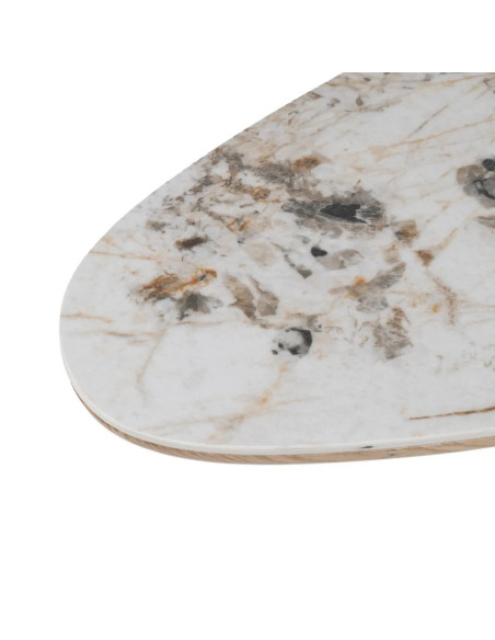 Grande console minimaliste effet marbre