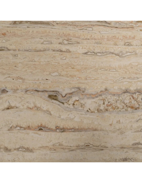 Buffet contemporain blanc avec plateau en marbre véritable