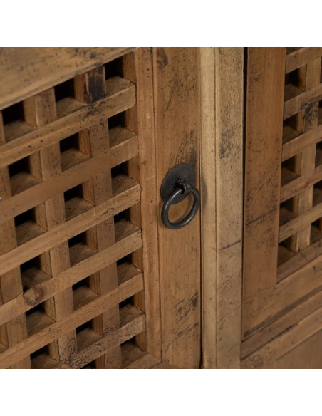 Meuble multi rangements en bois massif