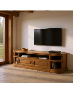 Grand meuble TV demi-lune...
