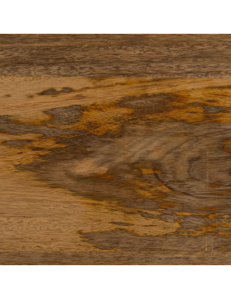 Grand meuble TV demi-lune bois massif