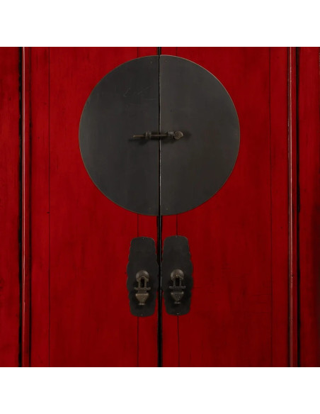 Armoire haute Chinoise en bois massif