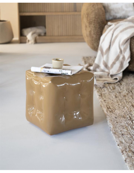 Pouf cubique en oxyde de magnésium