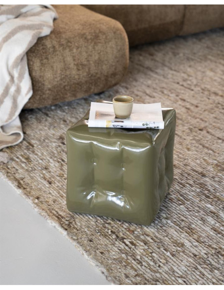Pouf cubique en oxyde de magnésium