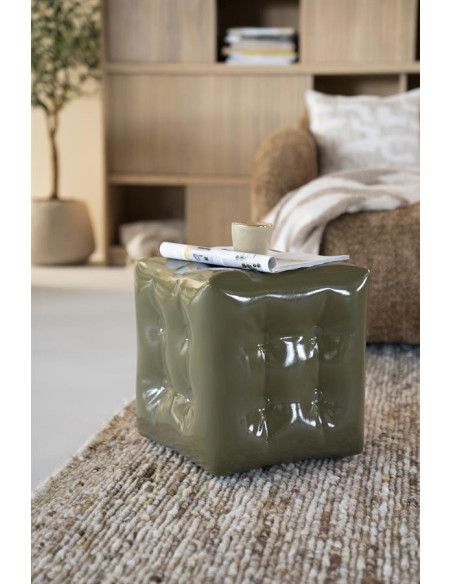 Pouf cubique en oxyde de magnésium