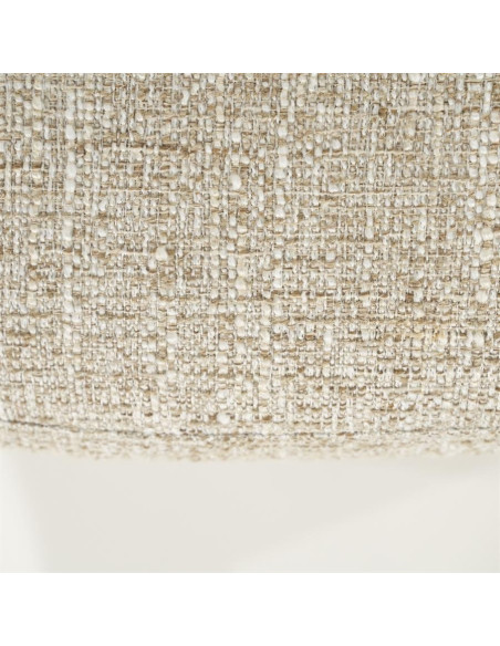 Fauteuil pivotant en chêne et tissu