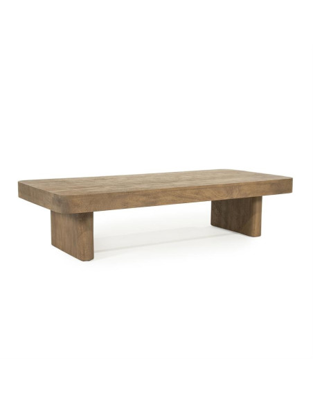 Table basse rectangulaire en manguier teinté Ed
