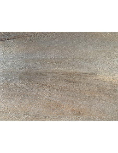 Table basse drapier en manguier rustique et pieds colonne 168 cm