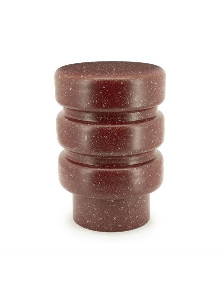 Table d'appoint ronde en métal chiné