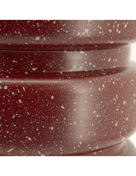 Table d'appoint ronde en métal chiné