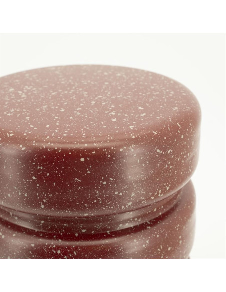 Table d'appoint ronde en métal chiné