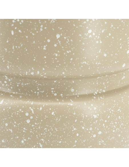 Table d'appoint ronde en métal chiné