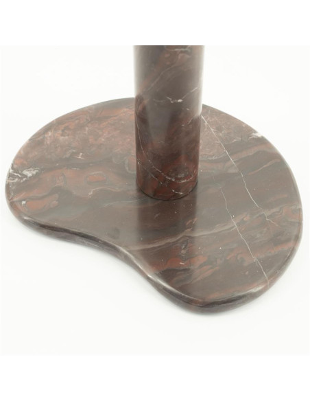 Table d'appoint forme haricot en marbre