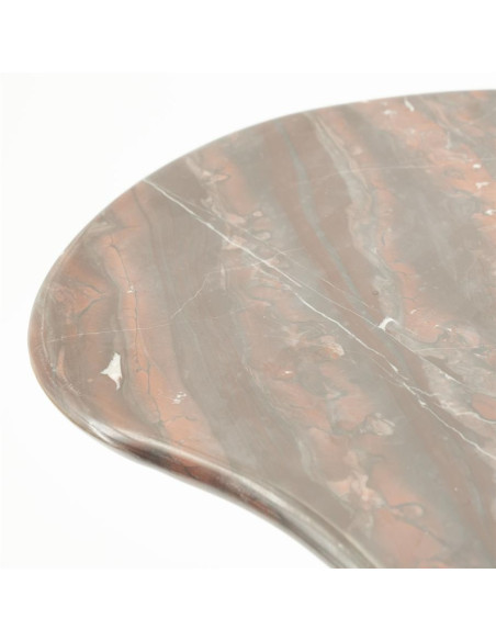 Table d'appoint forme haricot en marbre