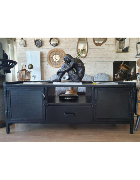 Meuble TV style industriel en métal