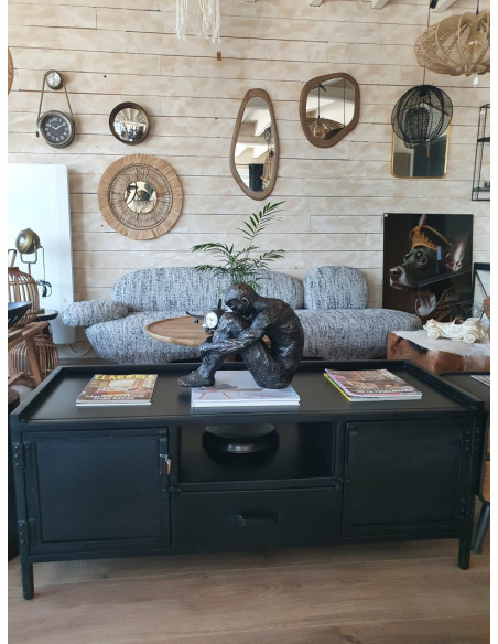 Meuble TV style industriel en métal