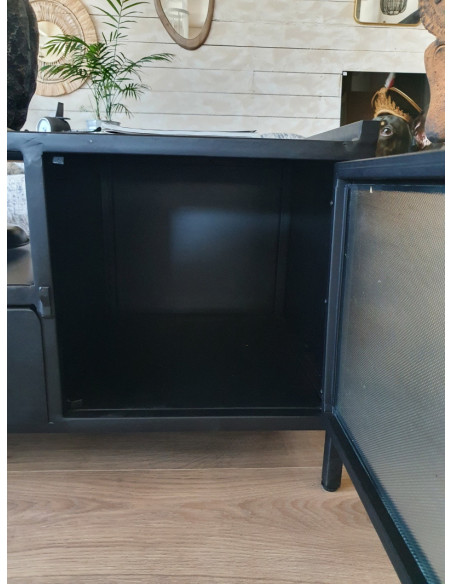 Meuble TV style industriel en métal