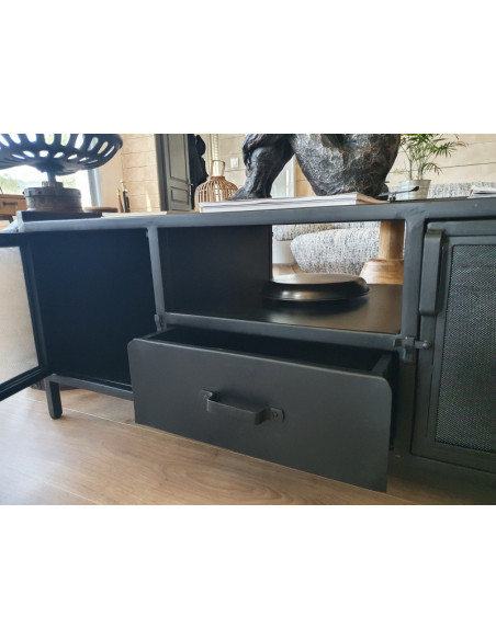 Meuble TV style industriel en métal