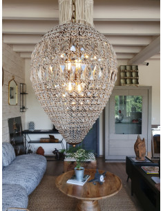 Grand lustre goutte en...