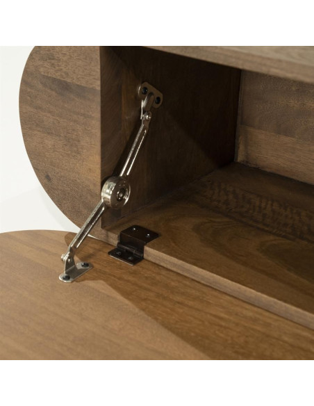 Table basse en manguier arrondie Prince