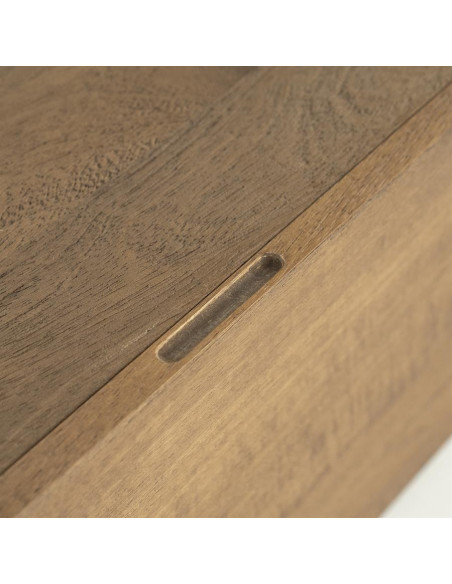 Table basse en manguier arrondie Prince