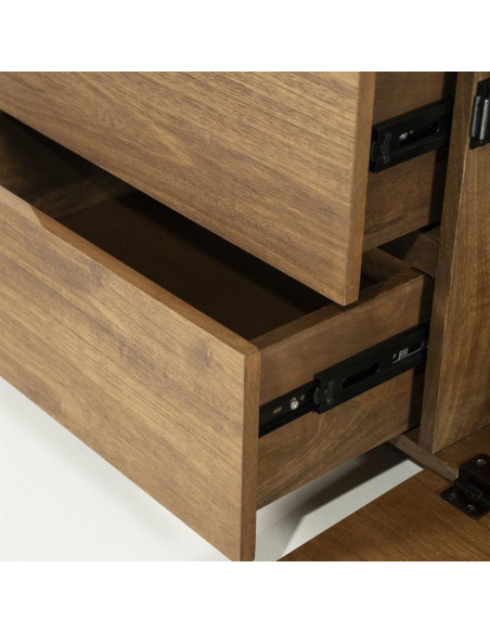 Meuble TV en manguier arrondi Prince