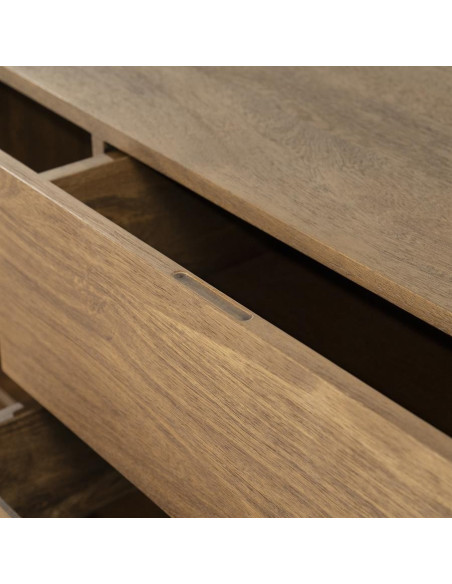 Meuble TV en manguier arrondi Prince