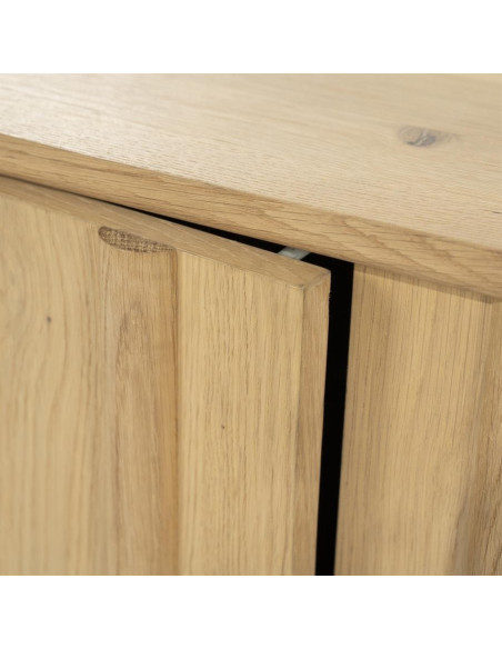 Grand meuble TV 4 portes en chêne Jack