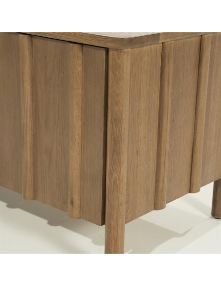 Grand meuble TV 4 portes en chêne Jack