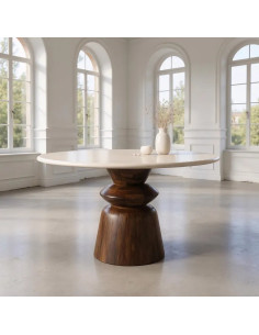 Table à dîner ronde en...