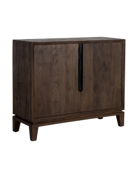 Meuble d'appoint en bois de manguier teinté