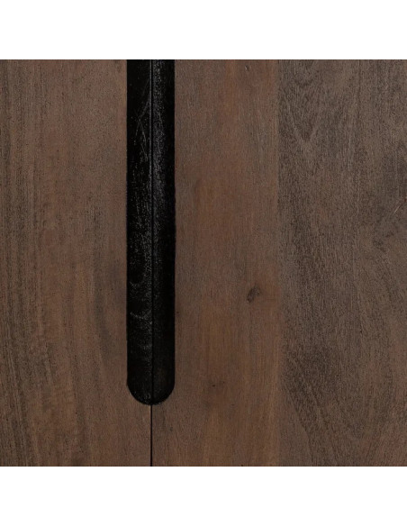 Meuble d'appoint en bois de manguier teinté