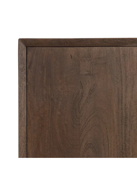Meuble d'appoint en bois de manguier teinté