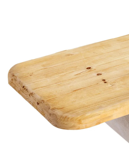 Console design et géométrique avec plateau naturel