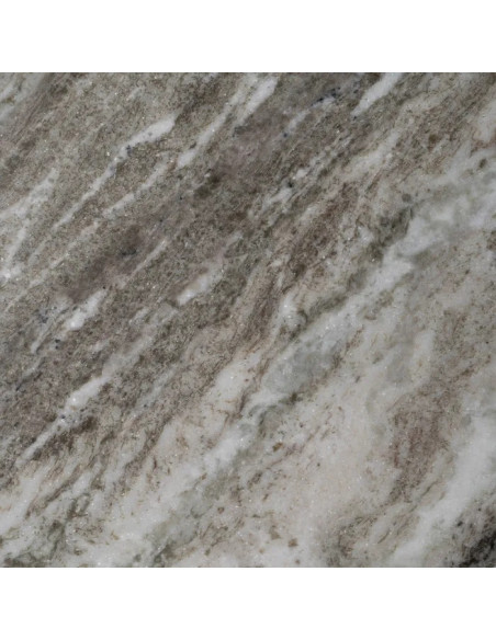 Lot de 2 tables basses rondes en manguier et marbre