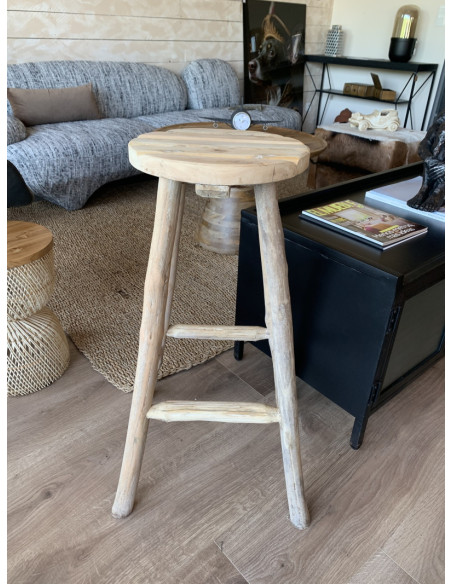 Tabouret de bar rustique