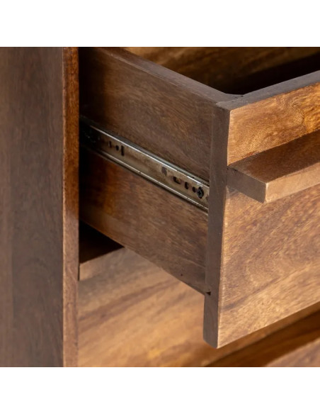 Meuble d'appoint 3 tiroirs en manguier