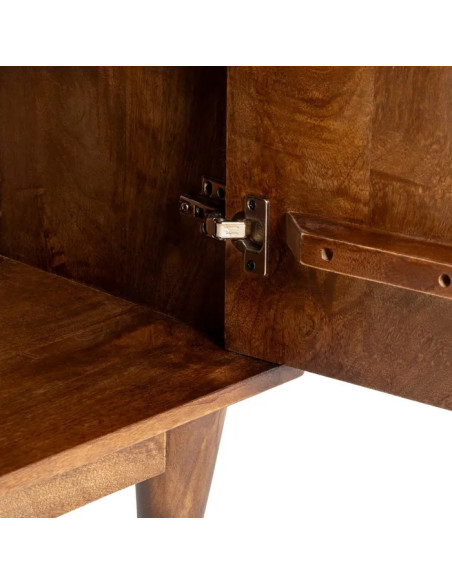 Meuble de rangement en bois de manguier 2 portes