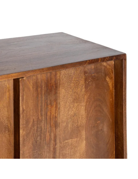 Meuble de rangement en bois de manguier 2 portes