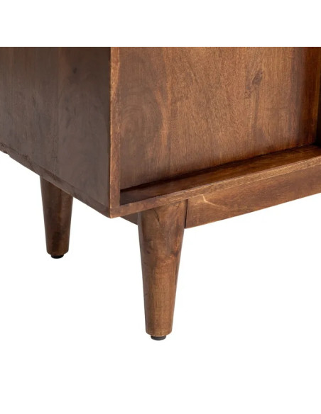 Bahut rétro 2 portes et 3 tiroirs en manguier