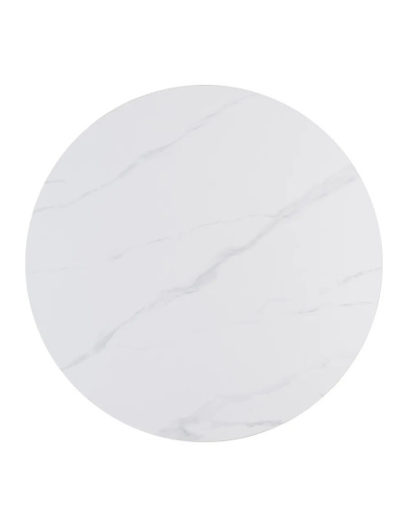 Table ronde Tulipe diamètre 1 m plateau pierre frittée