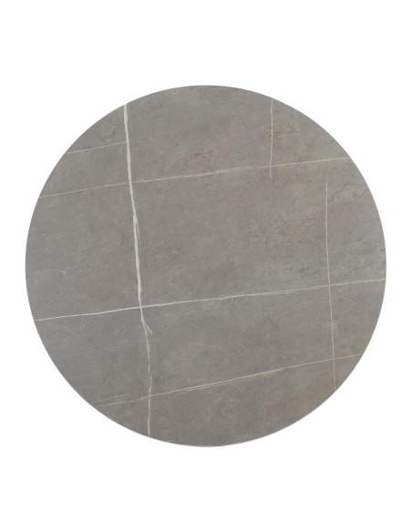 Table ronde Tulipe diamètre 1 m plateau pierre frittée