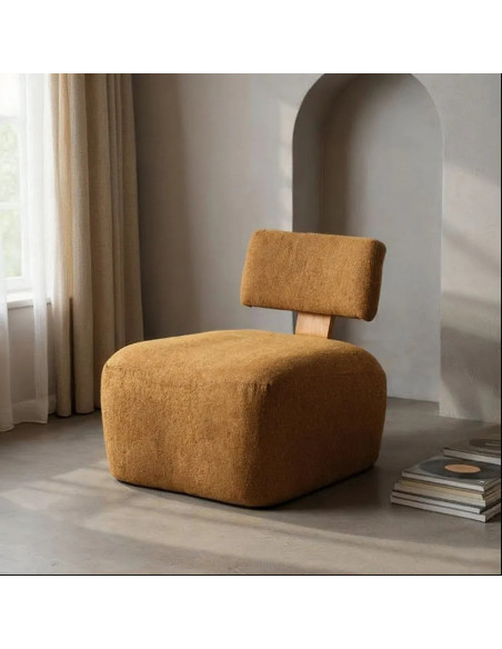 Fauteuil pouf très confortable pour le salon