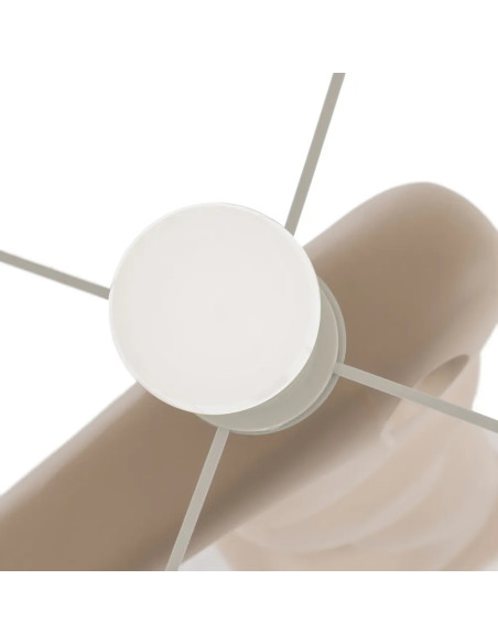 Lampe sur pied originale avec abat-jour Lin