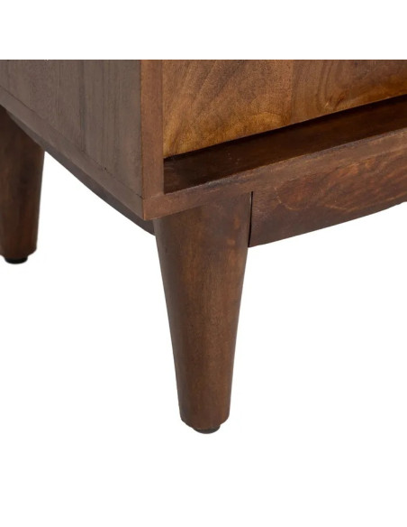 Meuble haut 2 portes et 2 étagères en manguier