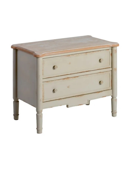 Meuble de rangement 2 tiroirs style classique