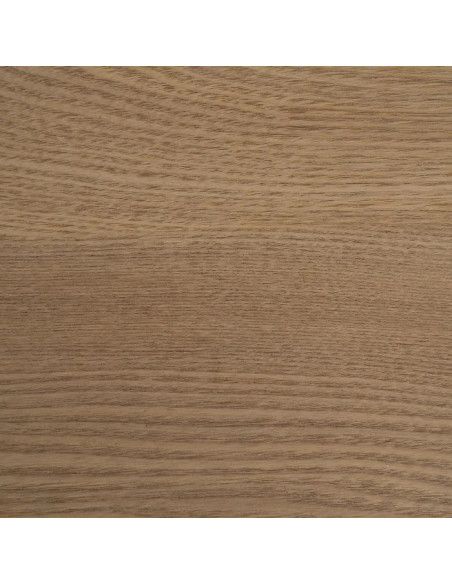 Commode 3 tiroirs crème et plateau naturel